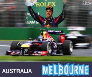 Puzzle Sebastian Vettel - Red Bull - 2013 GP Αυστραλίας, 3η που διαβαθμισμένες